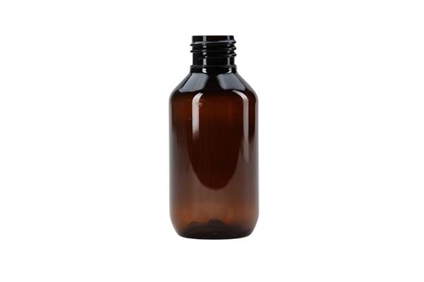 100ml Amber PET Boston Bottle