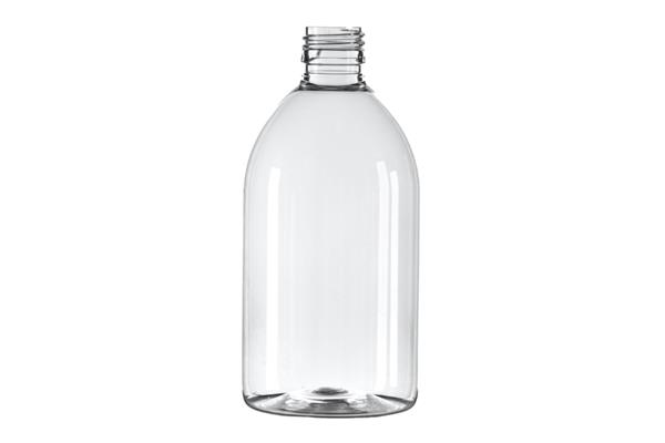 500ml Clear PET Boston Bottle